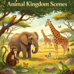 Spot the Difference Animal Kingdom Scenes