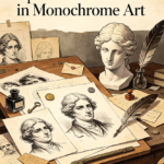 Spot the Difference in Monochrome Art